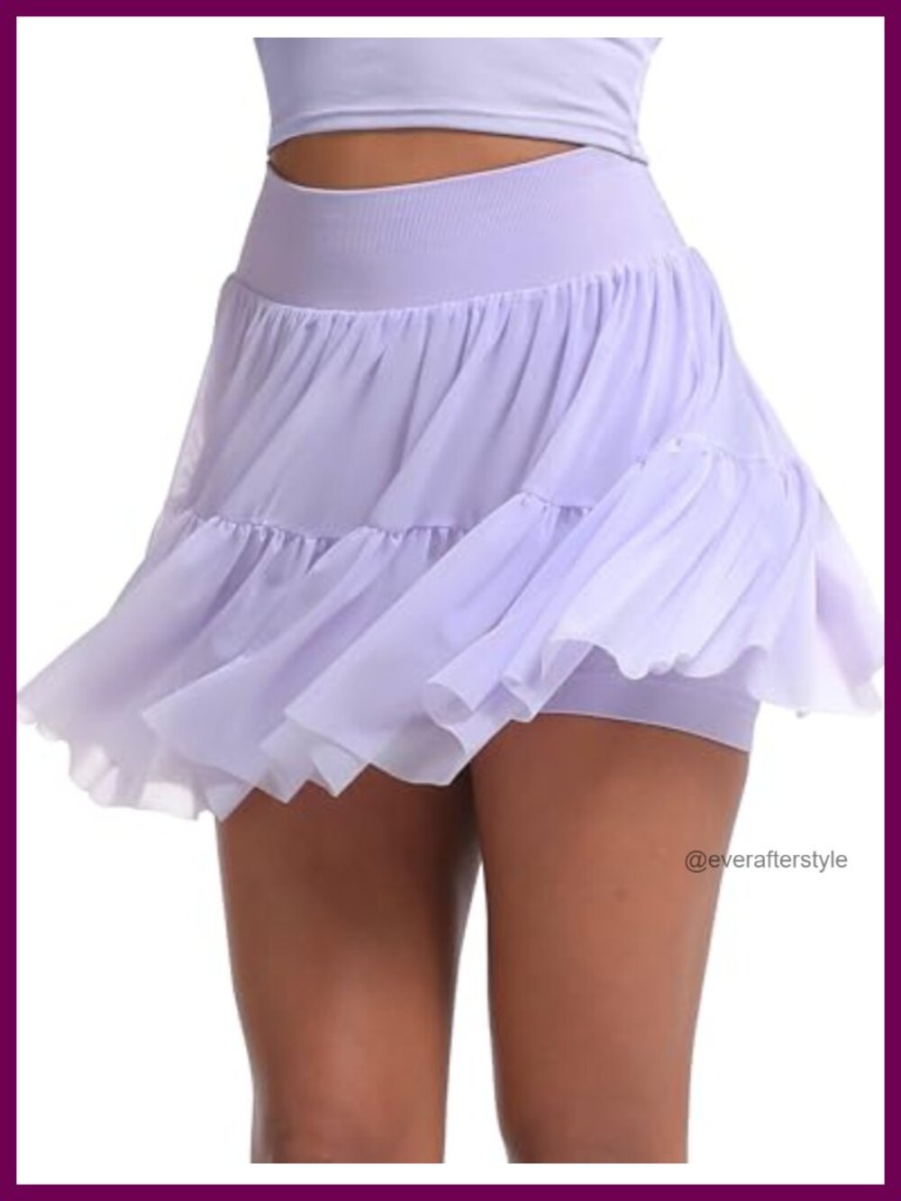 High Waist Ballet Tulle Skort Pleated Tennis Skirt with Pockets